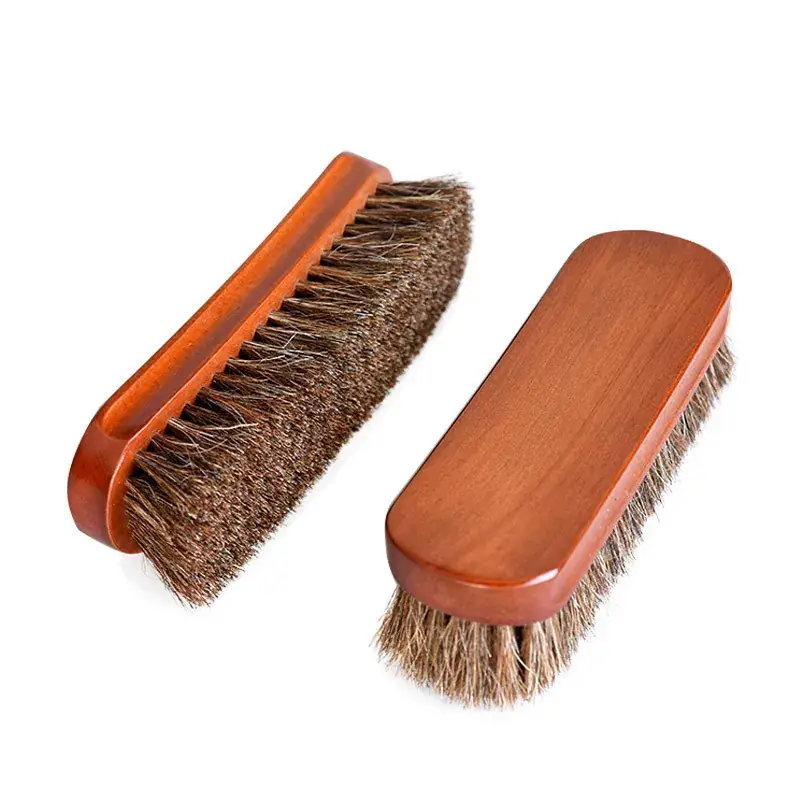 Large Solid Wood Horse Brush for Cleaning and Polishing