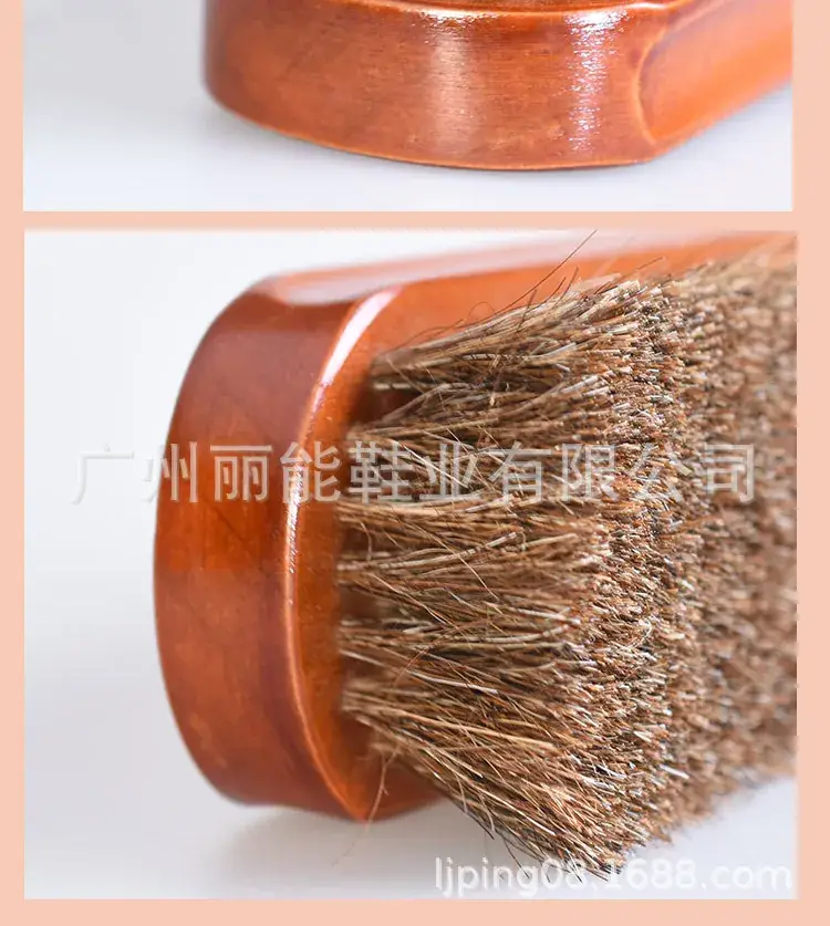 Large Solid Wood Horse Brush for Cleaning and Polishing — feature 14