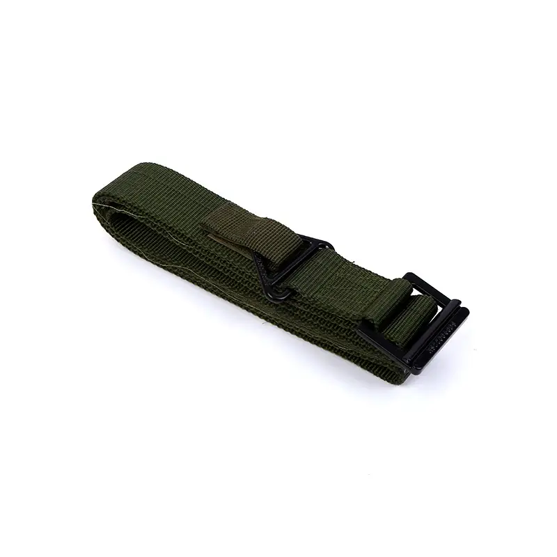 Men's Tactical Canvas Belt Black Adjustable - Image 5