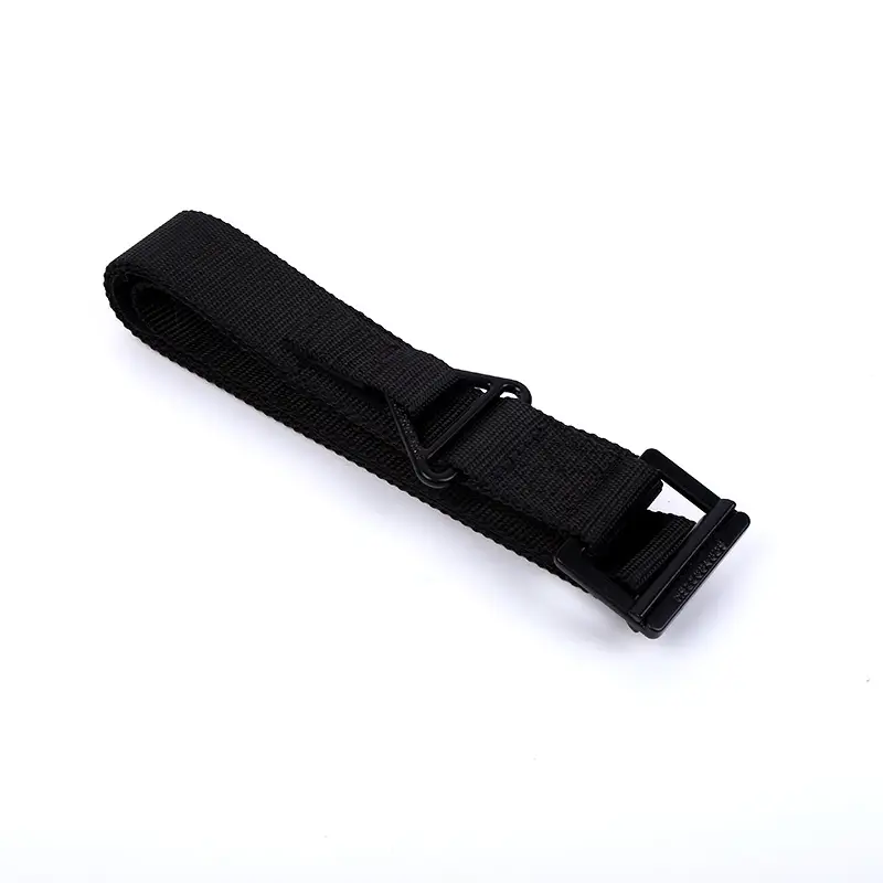 Men's Tactical Canvas Belt Black Adjustable - Image 6