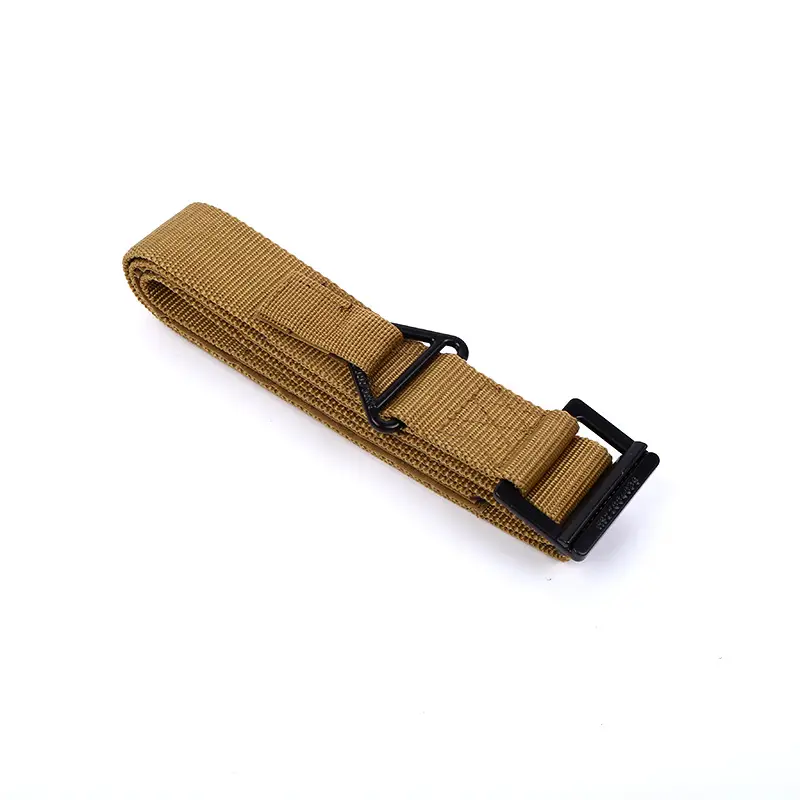 Men's Tactical Canvas Belt Black Adjustable - Image 7