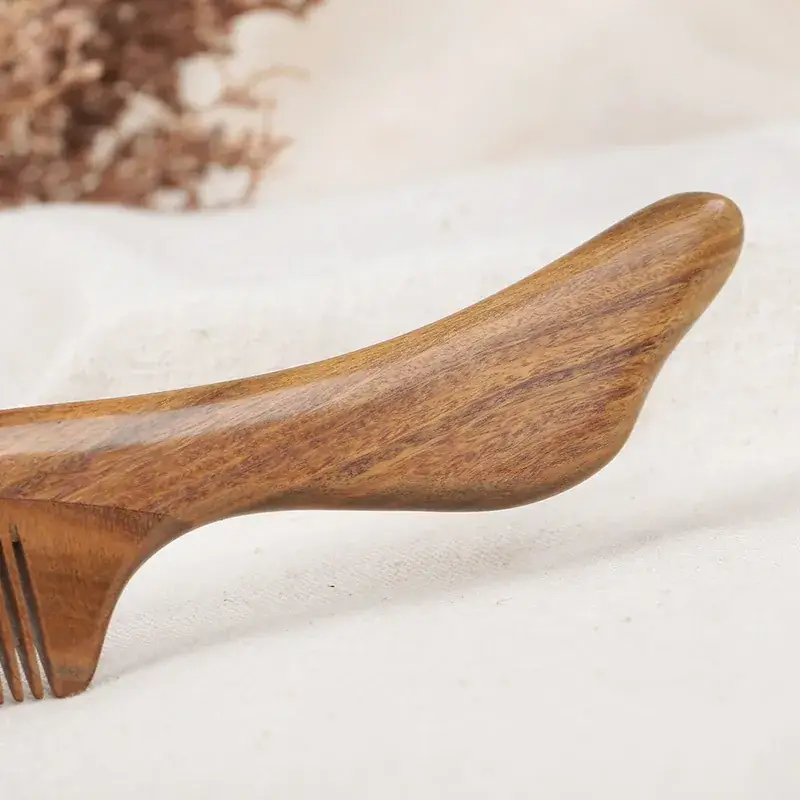 Brazil Green Sandalwood Comb 20cm Phoenix Tail - Image 4