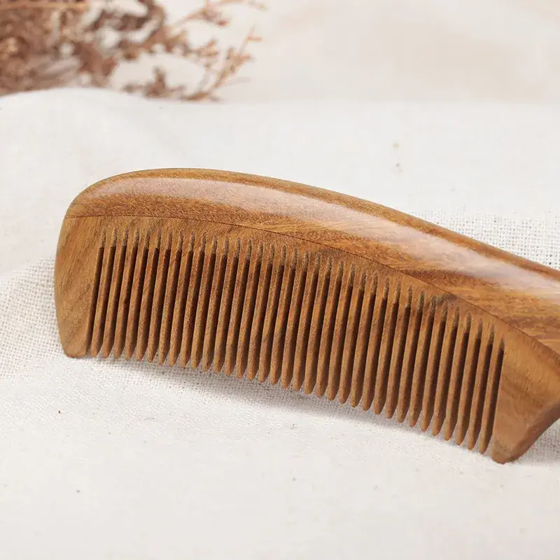 Brazil Green Sandalwood Comb 20cm Phoenix Tail - Image 5