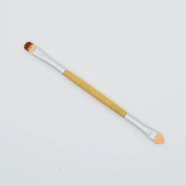 Double Headed Makeup Brushes with Wooden Handles - Image 11