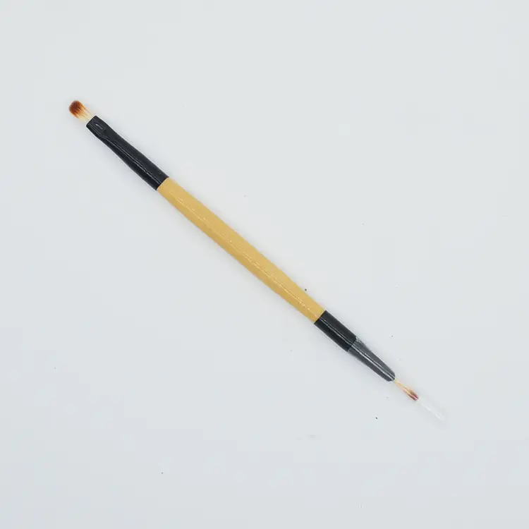 Double Headed Makeup Brushes with Wooden Handles - Image 8