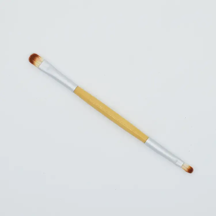Double Headed Makeup Brushes with Wooden Handles - Image 9