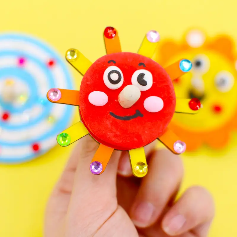 Red Sun Gyro Toy for Kids Creative DIY - Image 22