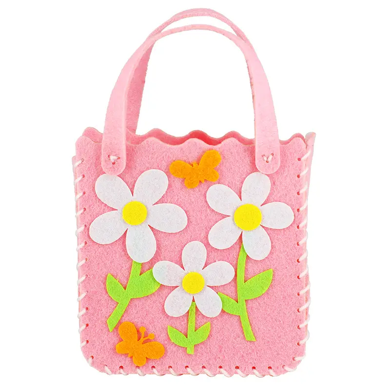 Non-woven bag (2# pink flower A)
