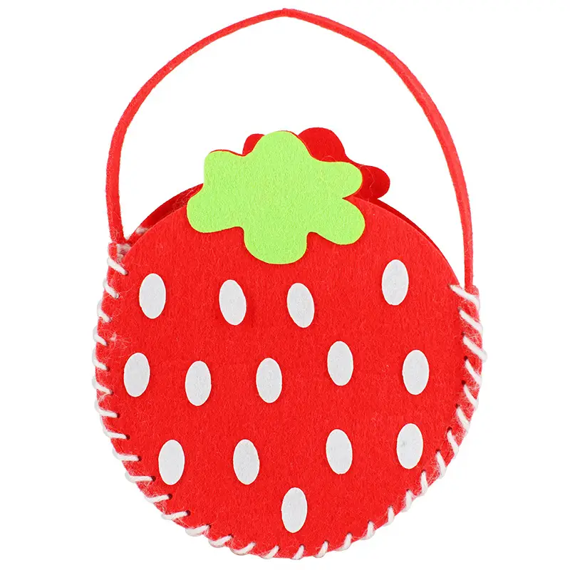Children's Cupcake Paste Handbag Pink Non-Woven