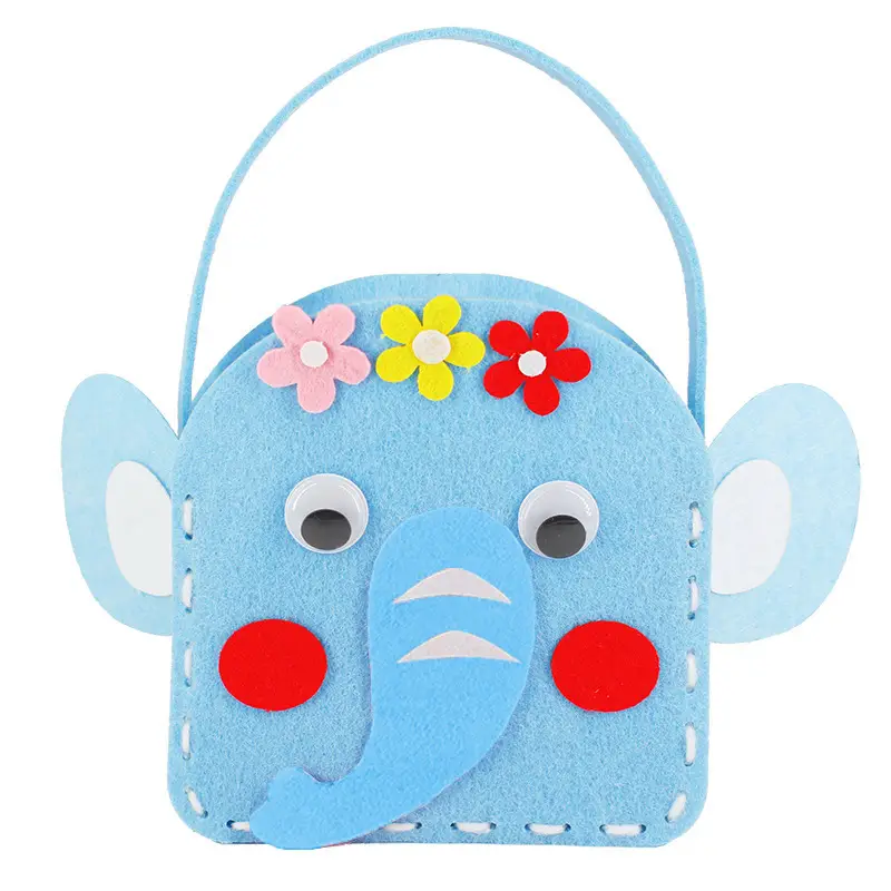 Children's Cupcake Paste Handbag Pink Non-Woven