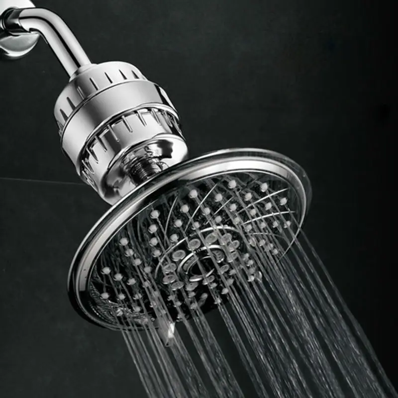 Chrome Water Filter Shower Purifier for Bathroom Use - Image 4
