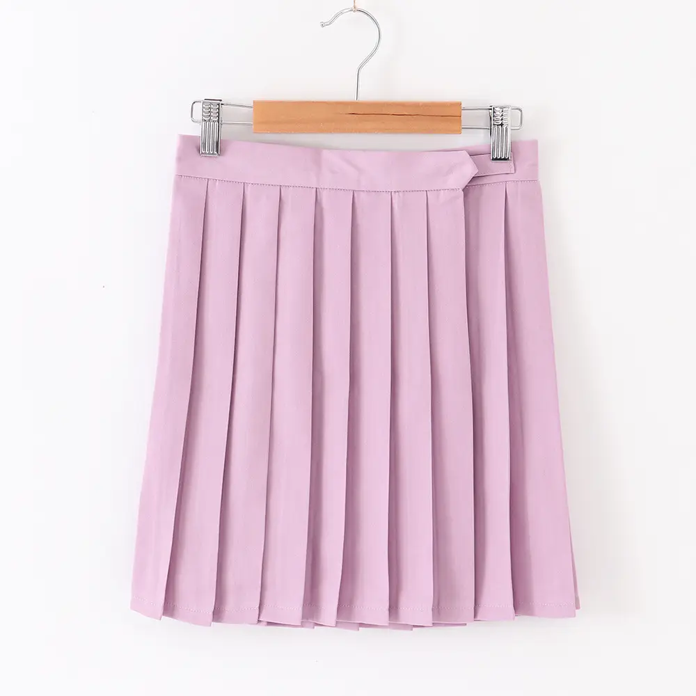 Beige Pleated Sailor Skirt Summer Wear