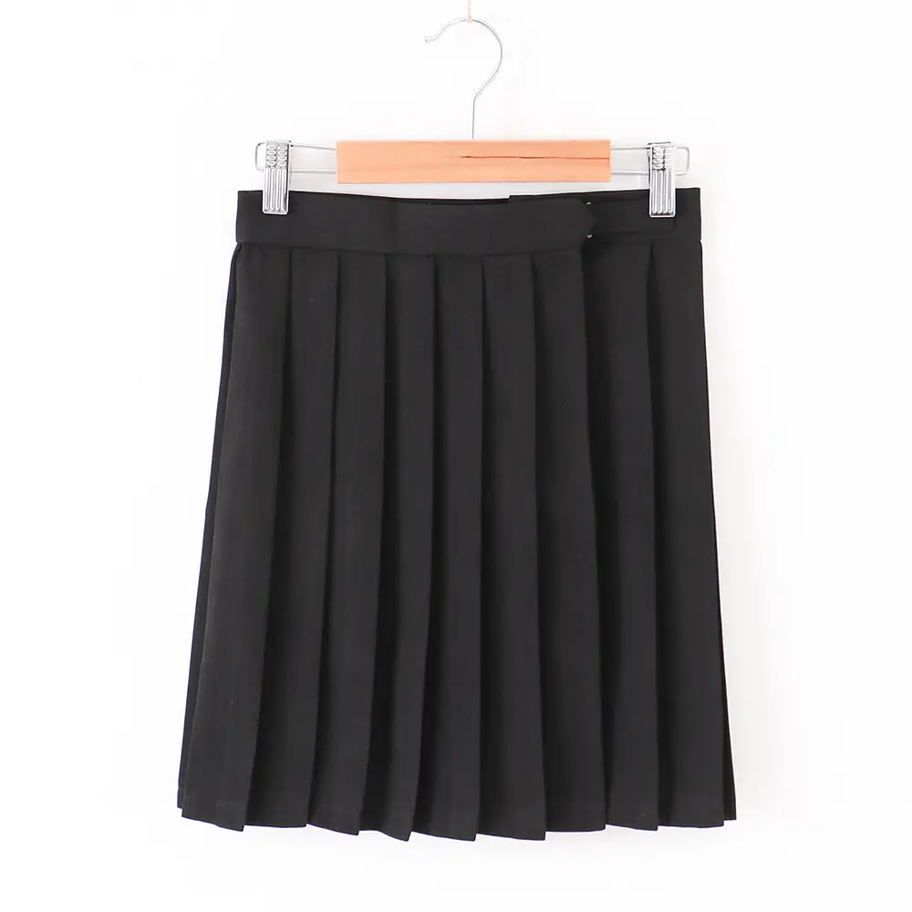 Beige Pleated Sailor Skirt Summer Wear