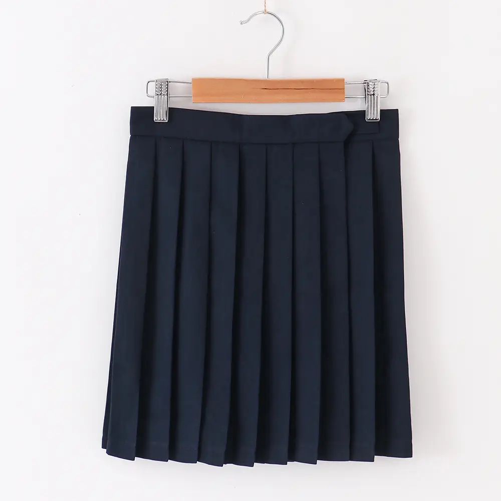 Beige Pleated Sailor Skirt Summer Wear