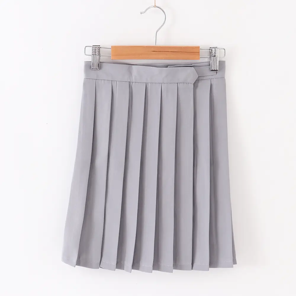 Beige Pleated Sailor Skirt Summer Wear