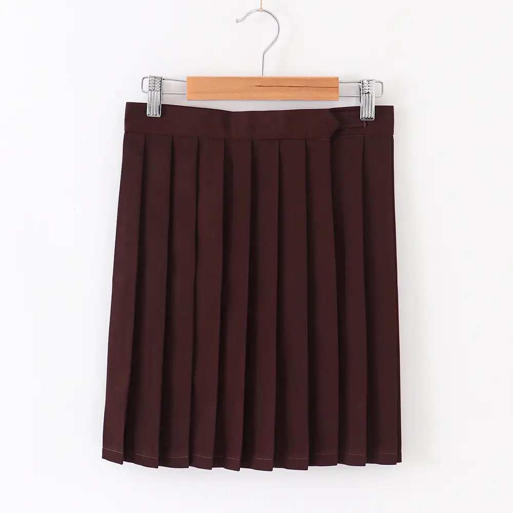 Beige Pleated Sailor Skirt Summer Wear