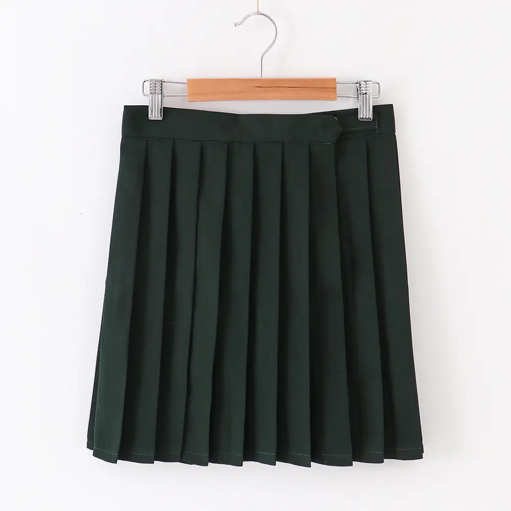 Beige Pleated Sailor Skirt Summer Wear