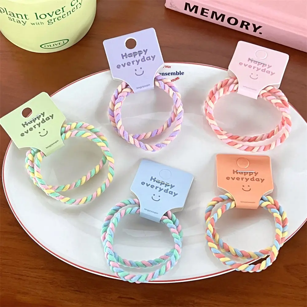 Pink Braided Hair Rope for Girls High Ponytail — feature 10