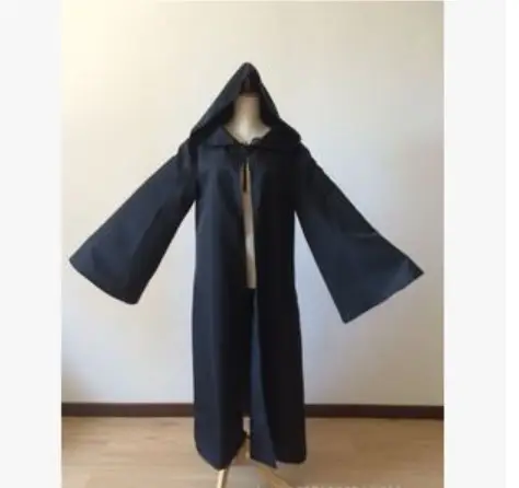 Star Wars Cloak Black Warrior Jedi Samurai Costume - Image 2