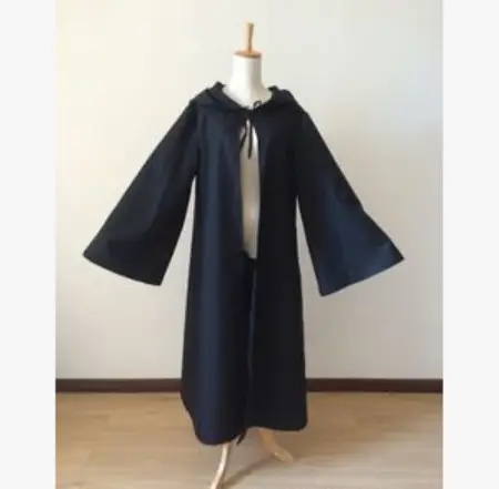 Star Wars Cloak Black Warrior Jedi Samurai Costume - Image 3