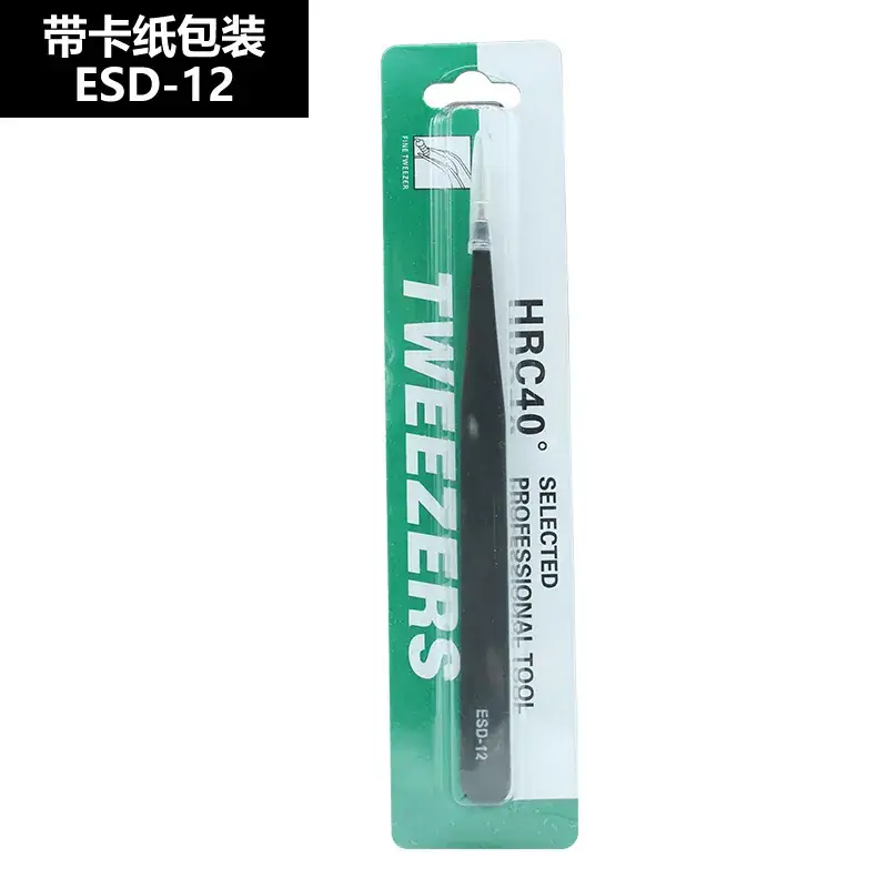 HRC40 Precision Eyelash Curler with Anti-Static Stainless Steel Tweezers - Image 3