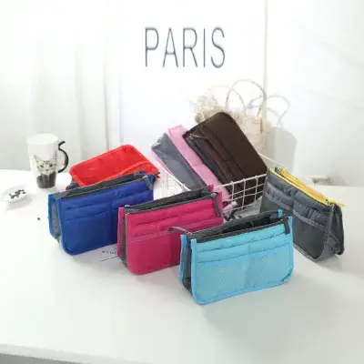 Double Zipper Makeup Wash Bag Thickened Multifunctional Storage