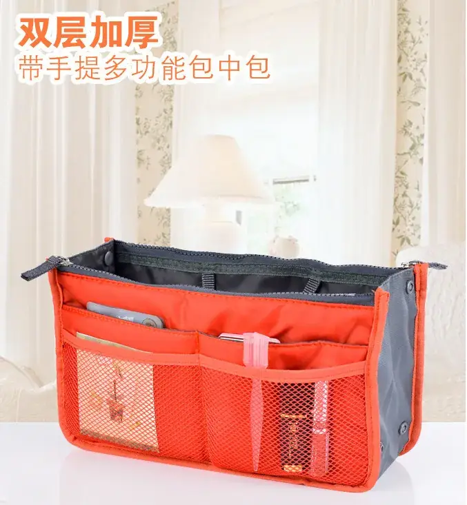 Double Zipper Makeup Wash Bag Thickened Multifunctional Storage — feature 2
