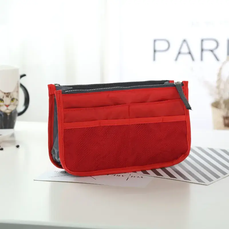 Double Zipper Makeup Wash Bag Thickened Multifunctional Storage — feature 9