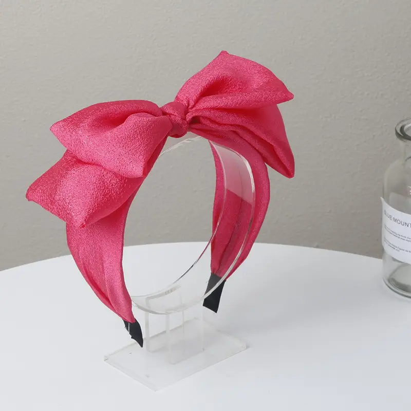 Blue Bandana Bow Headband for Women — feature 9