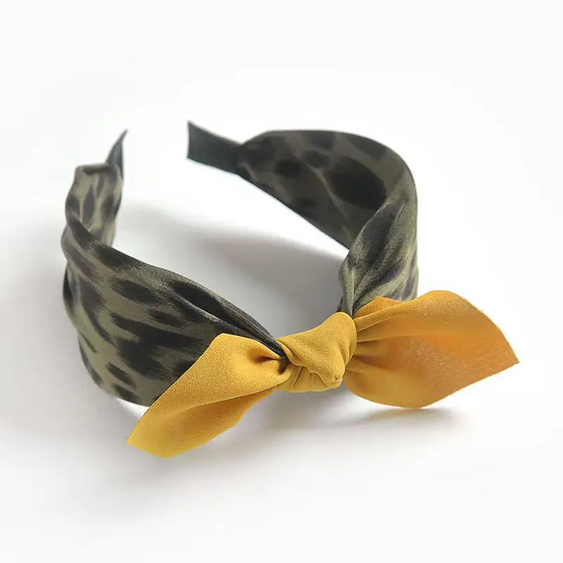 Blue Bandana Bow Headband for Women — feature 5
