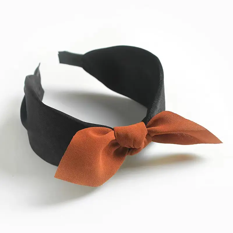 Blue Bandana Bow Headband for Women - Image 19