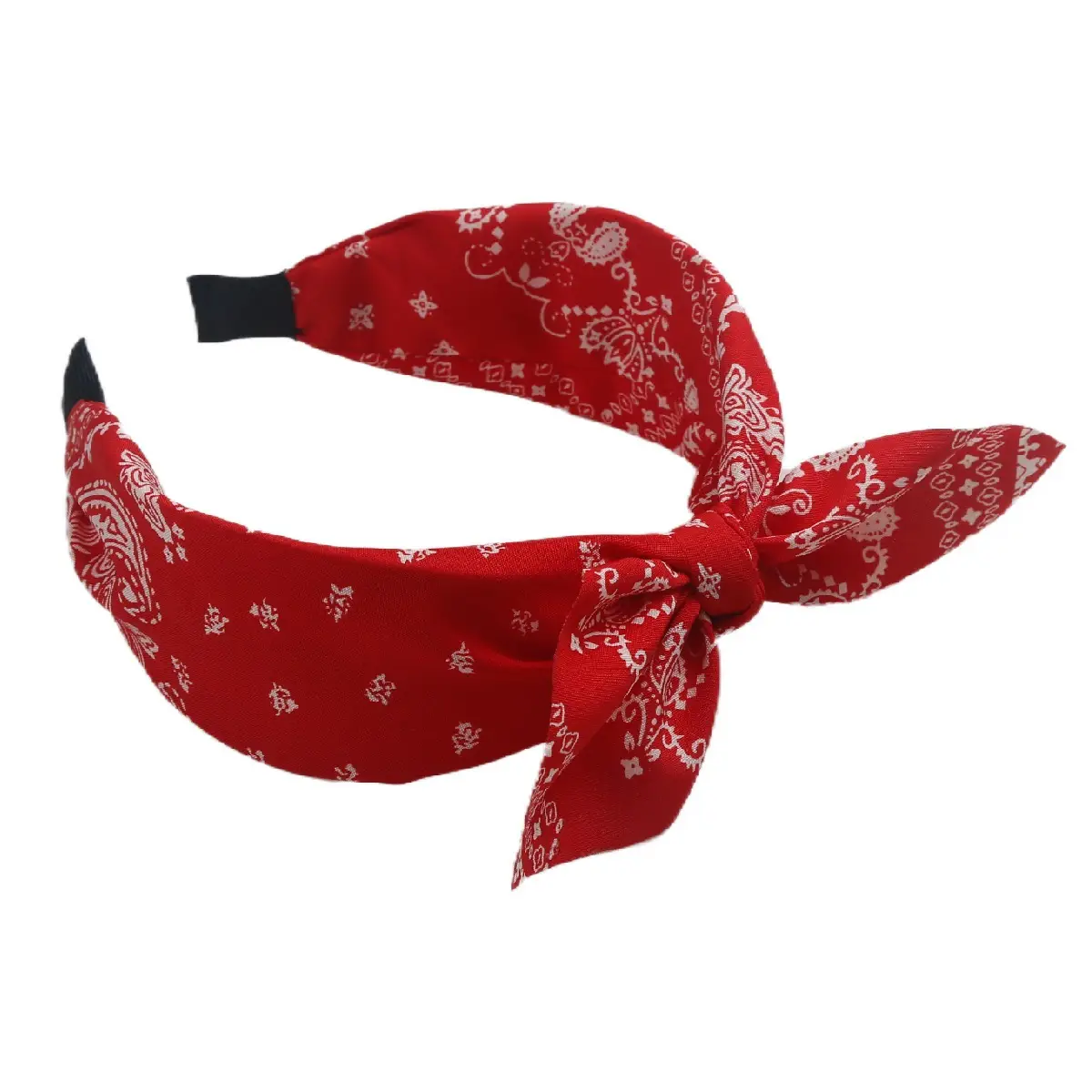 Blue Bandana Bow Headband for Women - Image 20