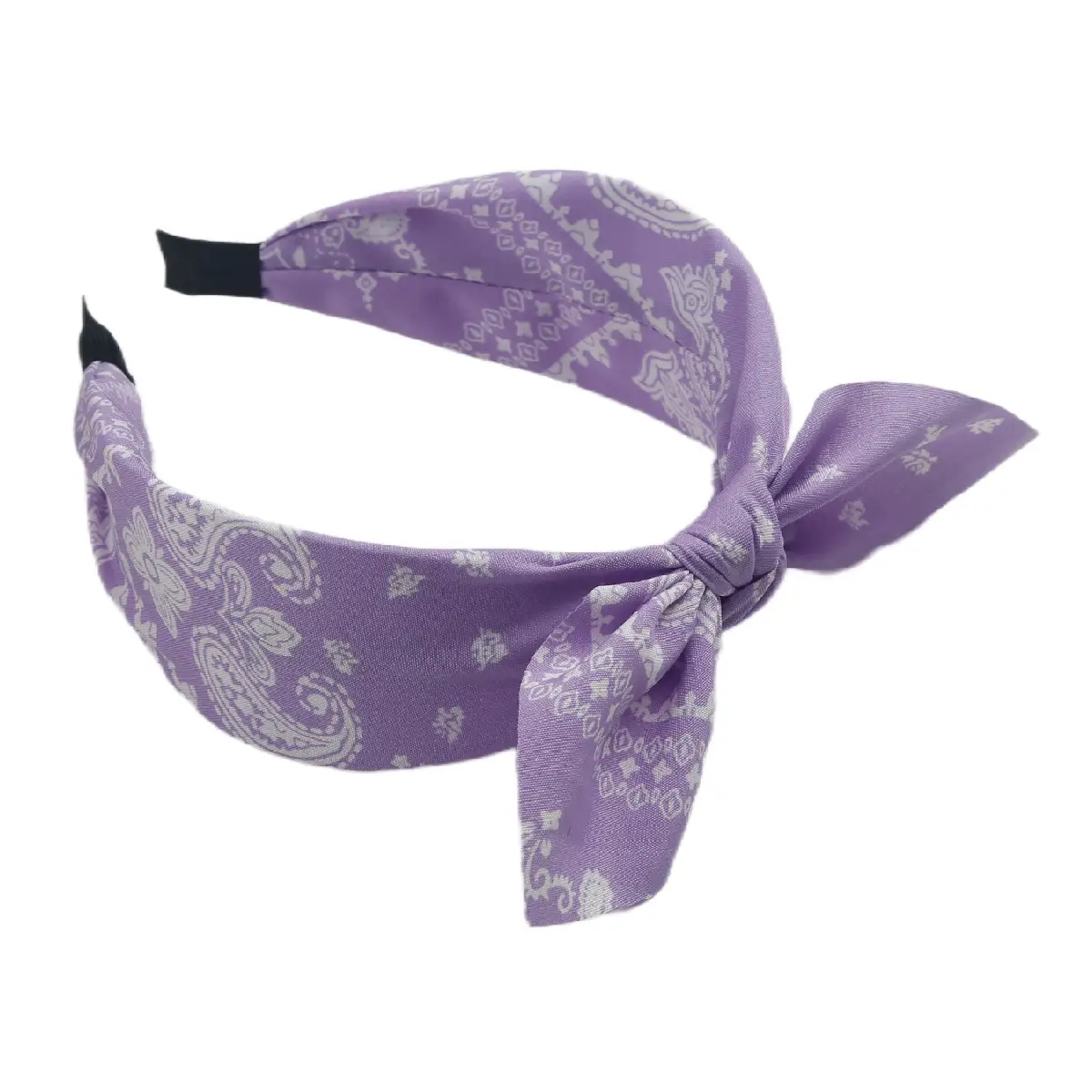 Blue Bandana Bow Headband for Women - Image 23