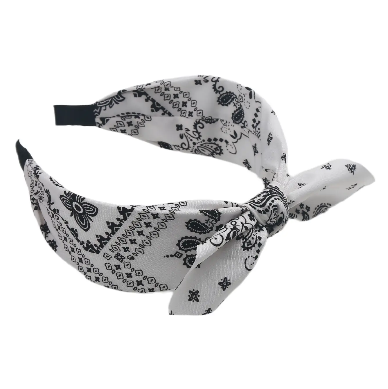Blue Bandana Bow Headband for Women - Image 25