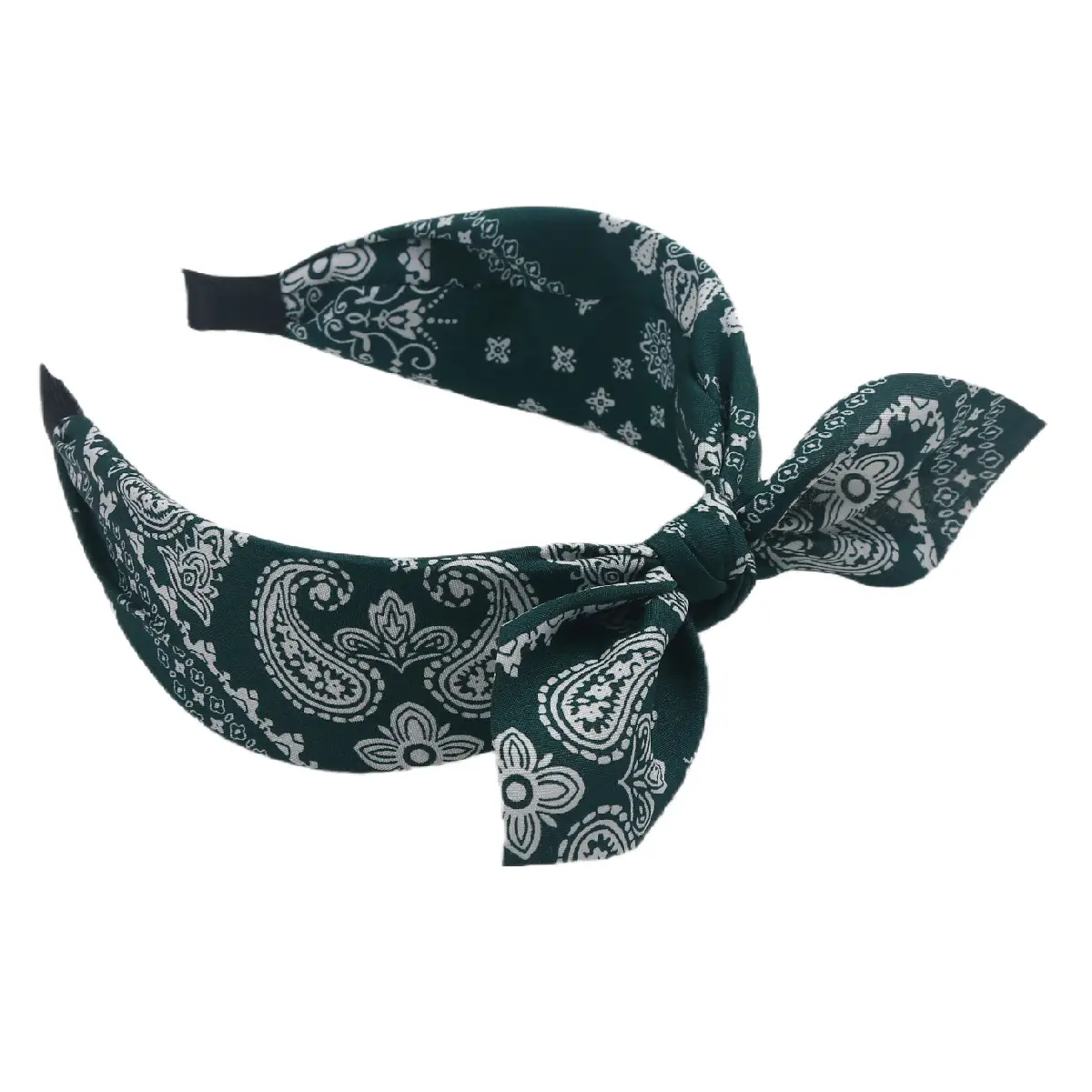 Blue Bandana Bow Headband for Women - Image 26