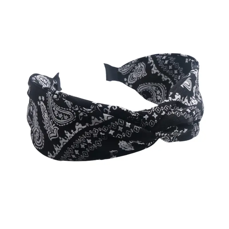 Blue Bandana Bow Headband for Women - Image 36