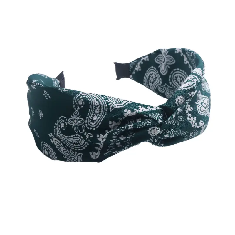 Blue Bandana Bow Headband for Women - Image 37