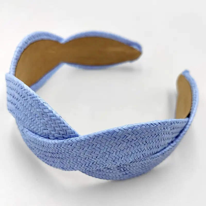 Blue Bandana Bow Headband for Women - Image 43