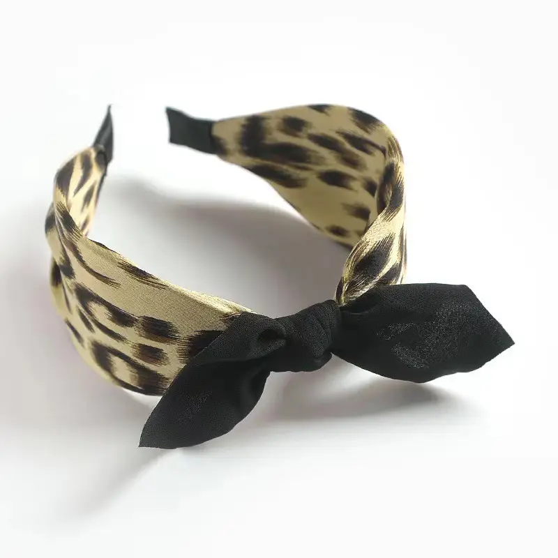 Blue Bandana Bow Headband for Women - Image 6