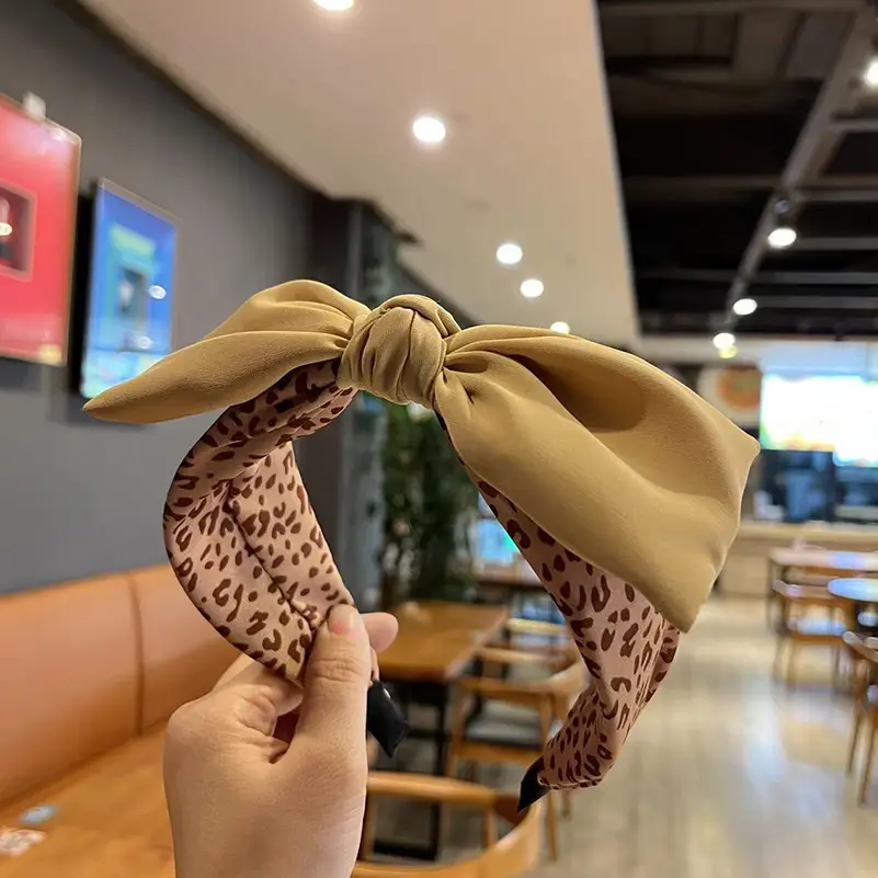 Blue Bandana Bow Headband for Women - Image 61