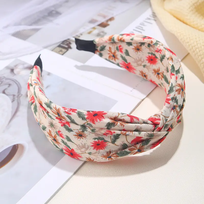Blue Bandana Bow Headband for Women - Image 73