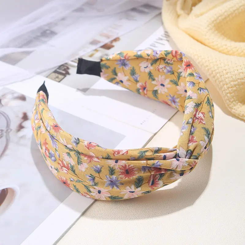 Blue Bandana Bow Headband for Women - Image 74