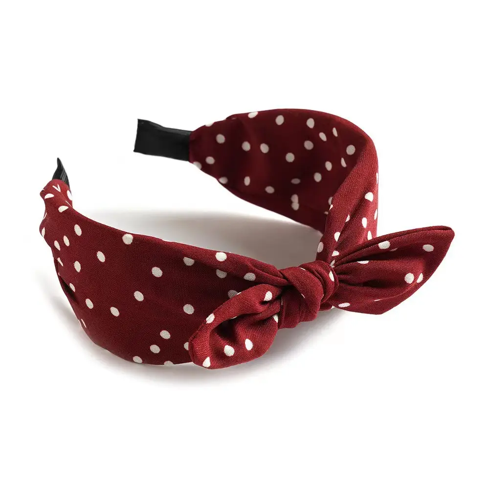 Blue Bandana Bow Headband for Women - Image 8