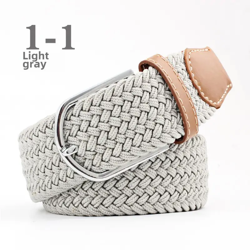 Blue White Red Knitted Belt for Women Men