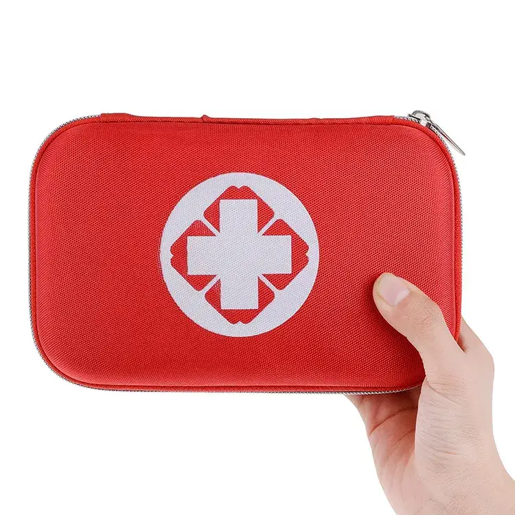 Portable First Aid Kit Red EVA Family Use - Image 5