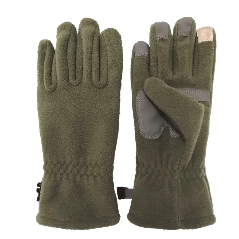 Men Winter Fleece Gloves Black Touch Screen Cycling Skiing