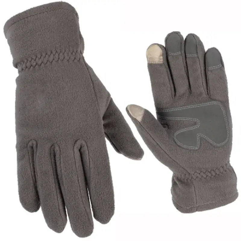 Men Winter Fleece Gloves Black Touch Screen Cycling Skiing