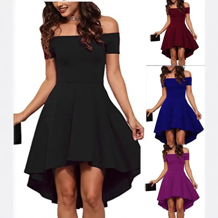 2020 Off-shoulder Pleated Skirt Dress for Women - Image 5