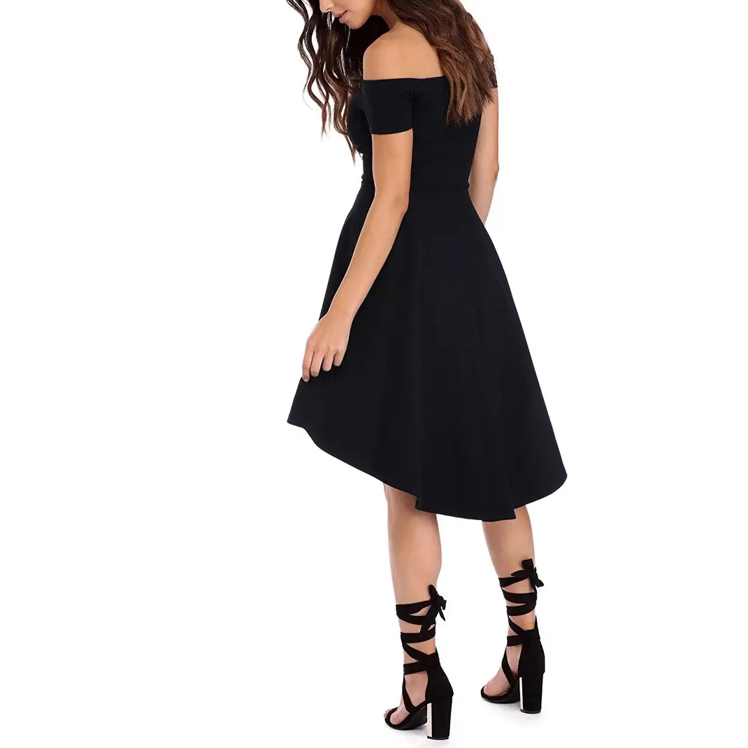 2020 Off-shoulder Pleated Skirt Dress for Women - Image 7