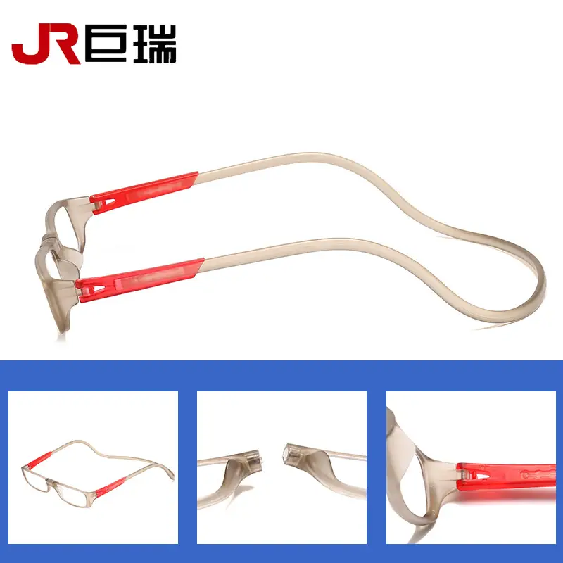 New upgraded version of ultra-light magnet reading glasses women can hang neck convenient easy to carry folding reading glasses - Image 10